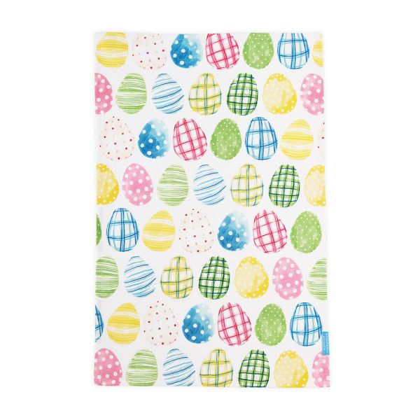 STONEWALL KITCHEN: Easter Egg Plaid Towel, 1 ea