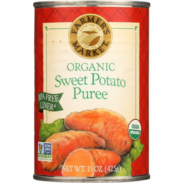 FARMERS MARKET FOODS: Organic Sweet Potato Puree, 15 oz