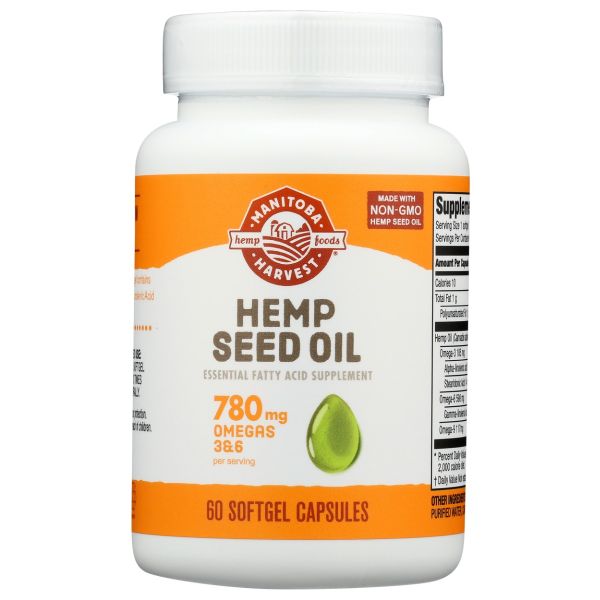 MANITOBA HARVEST: Hemp Seed Oil Softgels, 60 sg