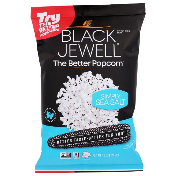 BLACK JEWELL: Simply Sea Salt Popcorn RTE, 4.5 oz