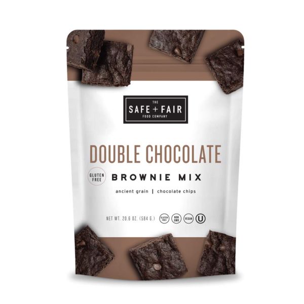 THE SAFE AND FAIR FOOD COMPANY: Double Chocolate Brownie Mix, 20.6 oz