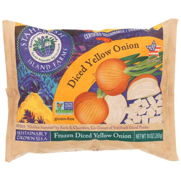 STAHLBUSH ISLAND FARMS: Onion Yellow Diced, 10 oz