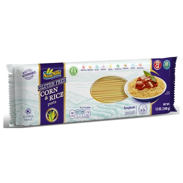 SAM MILLS: Corn and Rice Pasta Spaghetti Gluten Free, 12 oz