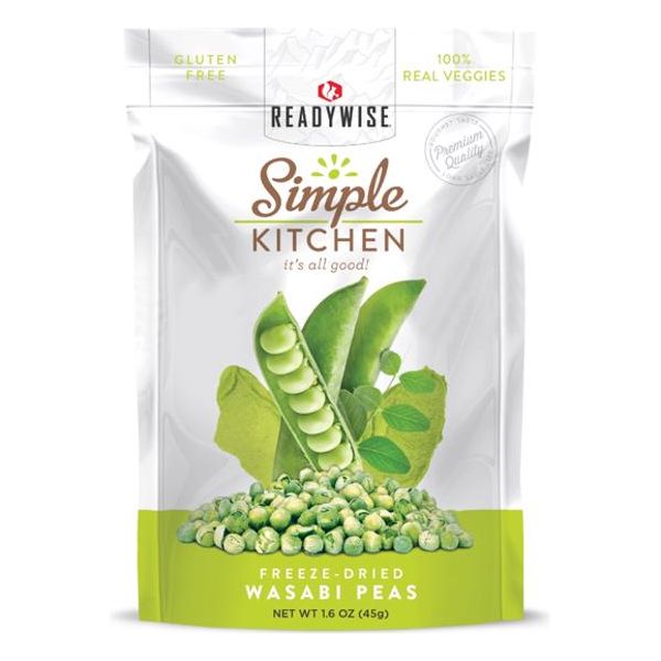 SIMPLE KITCHEN: Freeze Dried Wasabi Peas, 1.6 oz