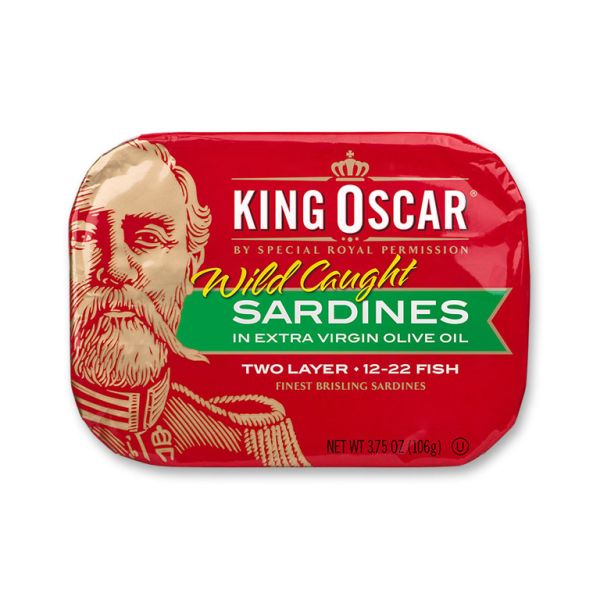 KING OSCAR: Sardines Brisling Ooil, 3.75 oz
