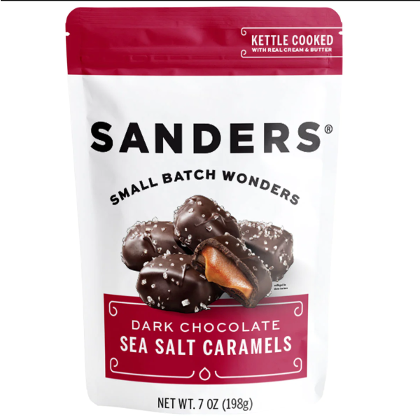 SANDERS: Drk Choc Pep Carml Cc St, 7 OZ