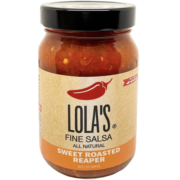 LOLAS FINE HOT SAUCE: Salsa Swt Roasted Reaper, 16 OZ