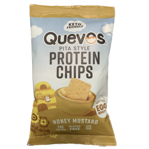 QUEVOS: Pita Protein Hny Mustard, 3.2 OZ