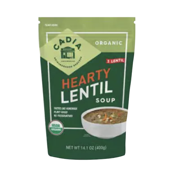 CADIA: Soup Three Lentil Org, 14.1 oz