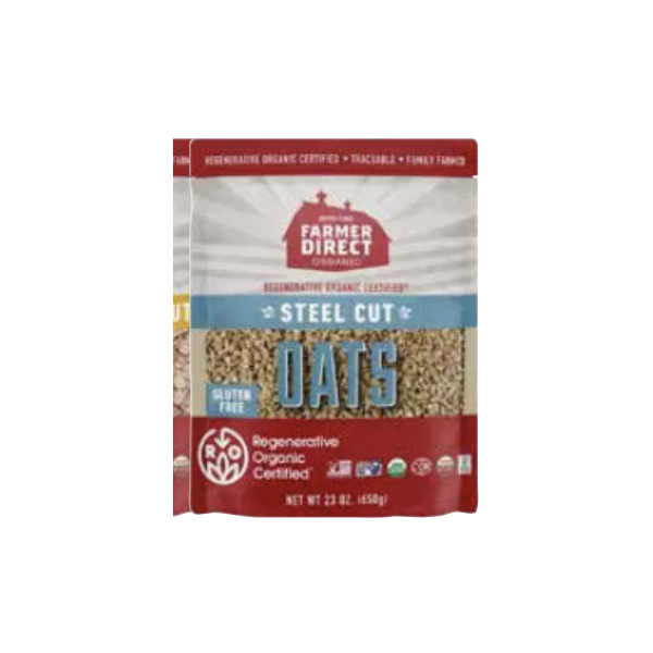 FARMER DIRECT ORGANIC: Oats Steel Cut Roc, 23 oz