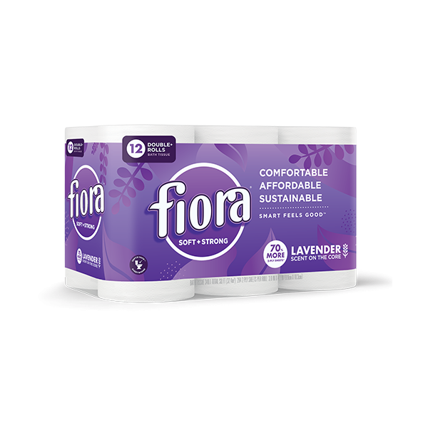 FIORA: Tissue Bath Lavender 12Pk, 12 pk