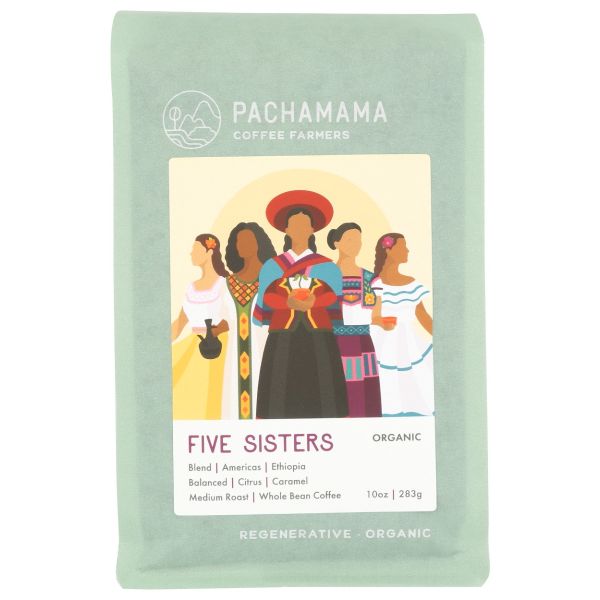 PACHAMAMA COFFEE COOPERATIVE: Five Sisters Organic Coffee, 10 oz