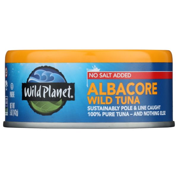 WILD PLANET: Albacore Wild Tuna No Salt Added, 5 oz