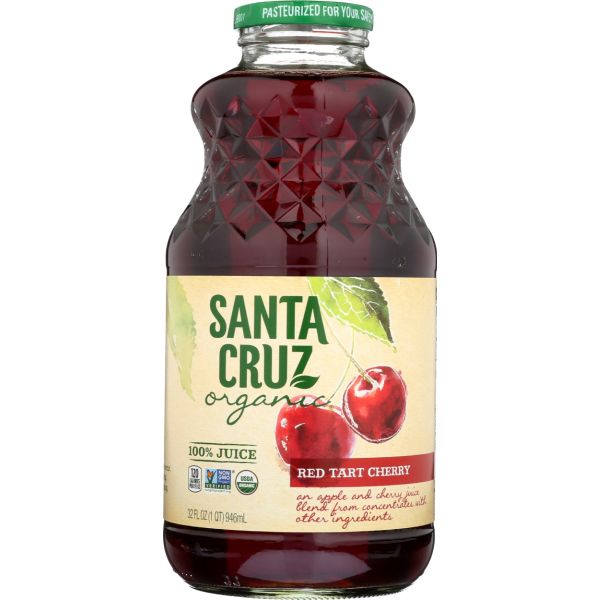 SANTA CRUZ: Red Tart Cherry Juice, 32 fo