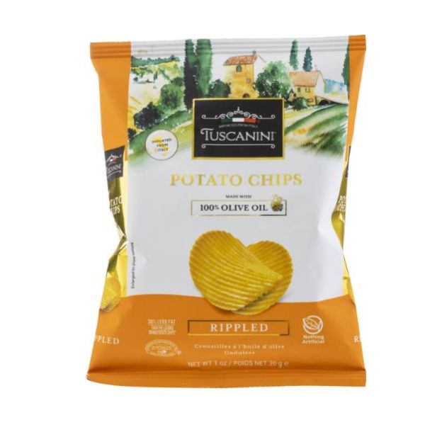 TUSCANINI: Rippled Potato Chips, 1 oz