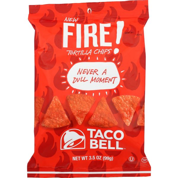 TACO BELL: Fire Tortilla Chips, 3.5 oz