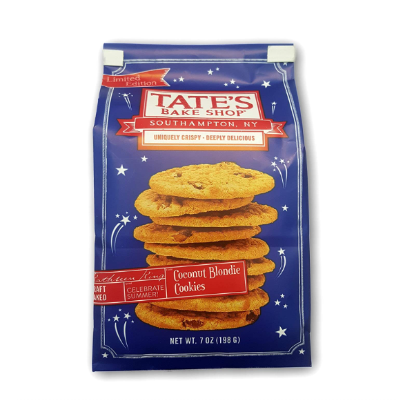 TATES: Coconut Blondie Cookies, 7 oz