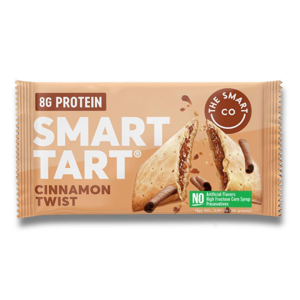 SMART TART: Protein Toaster Pastries Cinnamon Twist, 1.97 oz