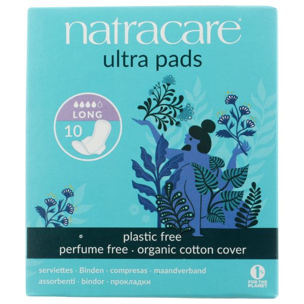 NATRACARE: Ultra Long Period Pads, 10 pc