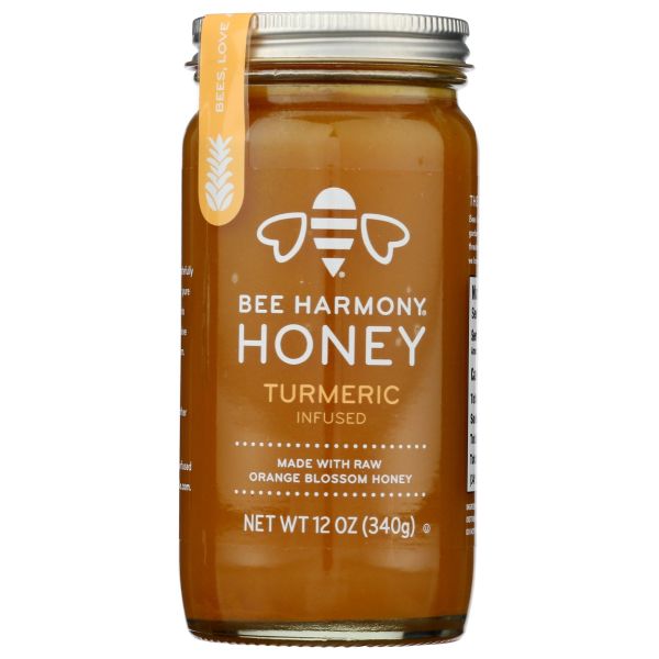 BEE HARMONY: Turmeric Infused Honey, 12 oz