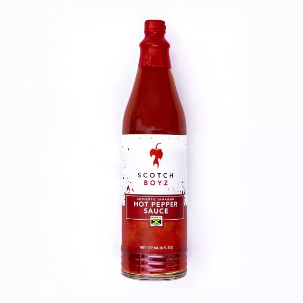 SCOTCH BOYZ: Hot Pepper Sauce, 6 fo