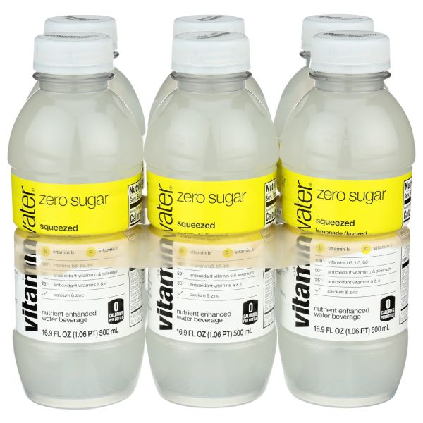 VITAMIN WATER: Zero Sugar Squeezed 6 Count, 101.4 fo