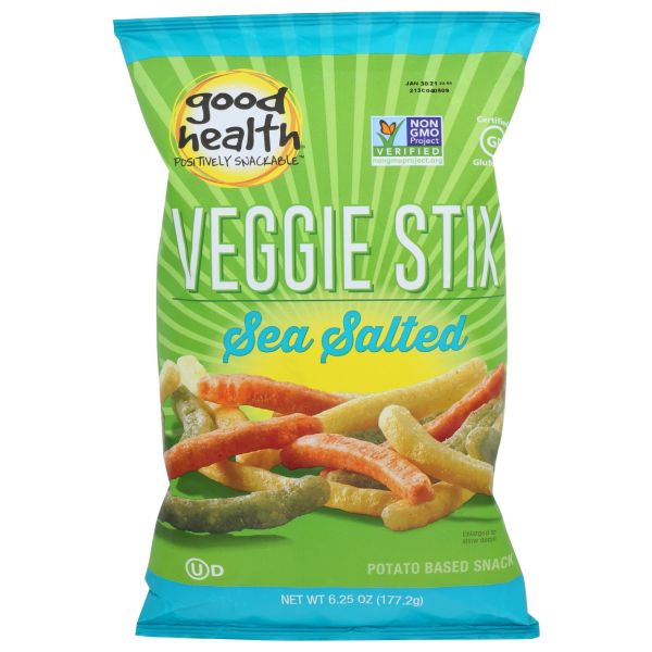 GOOD HEALTH: Veggie Stix Sea Salt, 6.25 oz