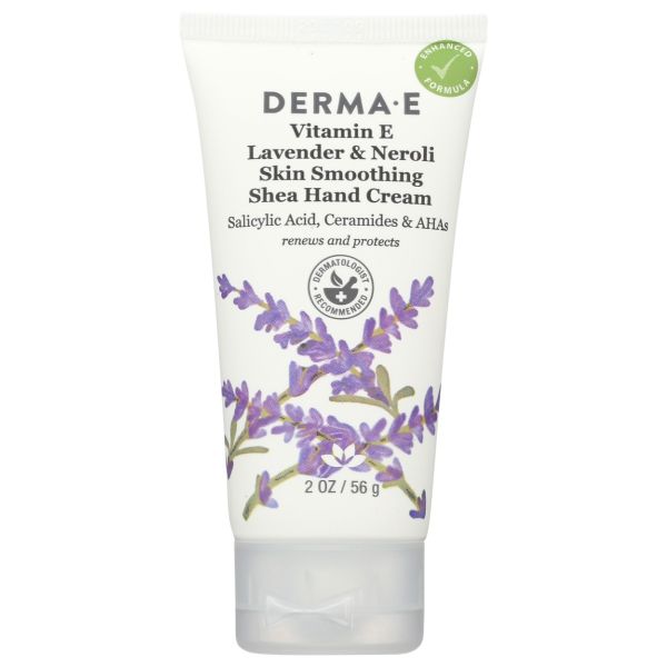 DERMA E: Vitamin E Lavender and Neroli Skin Smoothing Shea Hand Cream, 2 oz