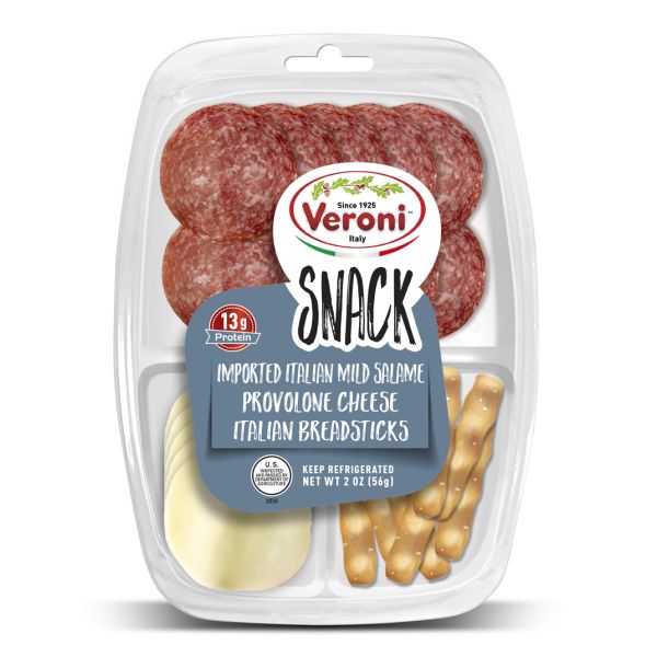 VERONI: Salame Provolone Cheese Italian Breadsticks, 2 oz