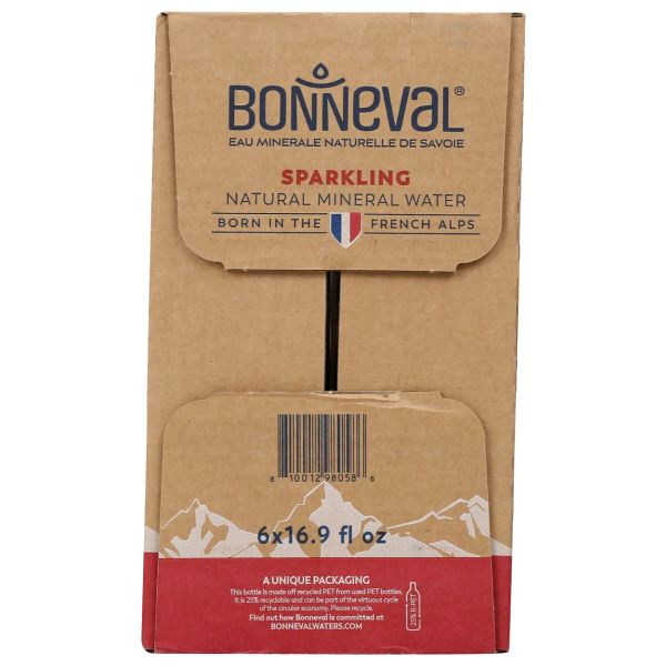 BONNEVAL: Sparkling Mineral Natural Water 6Pk, 101.4 fo