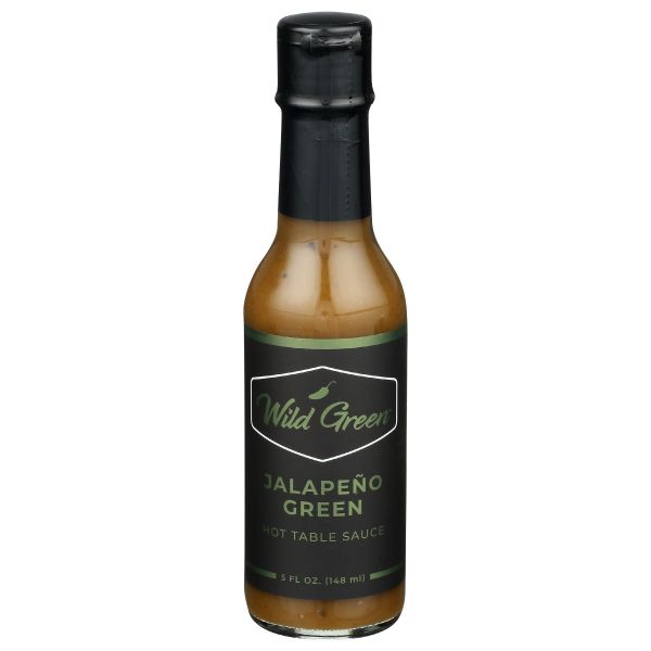 WILD GREEN: Jalapeno Green Hot Table Sauce, 5 oz