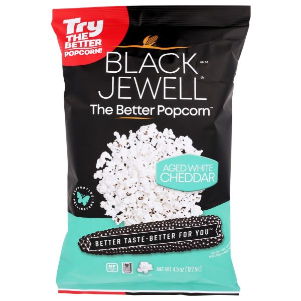 BLACK JEWELL: Aged White Cheddar Popcorn RTE, 4.5 oz