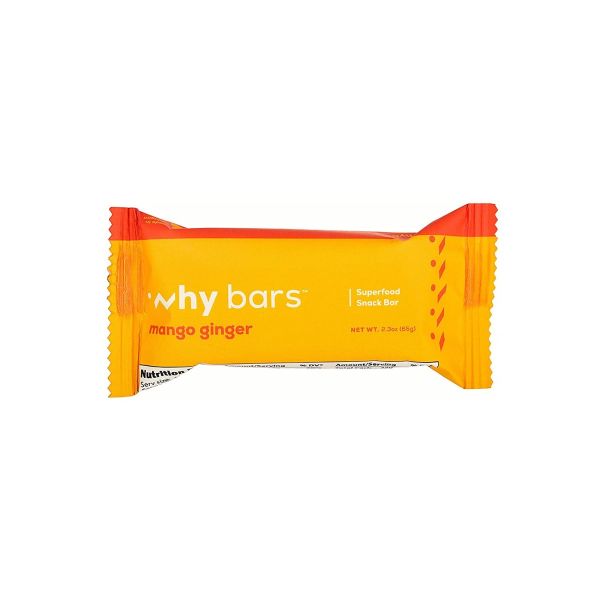 WHY BARS: Mango Ginger Bar, 2.3 oz