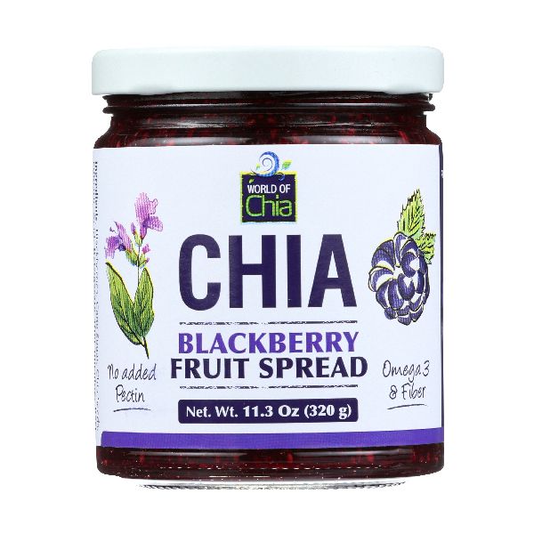 WORLD OF CHIA: Blackberry Chia Spread, 11.3 oz