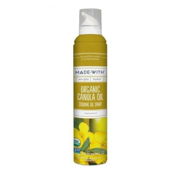 MADE WITH: Non GMO Organic Canola Oil Cooking Oil Spray, 8 fo