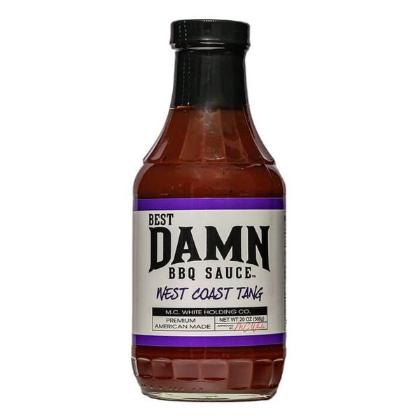 BEST DAMN BBQ SAUCE: West Coast Tang BBQ Sauce, 20 oz