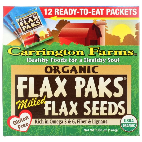 CARRINGTON FARMS: Organic Milled Flax Paks, 5.08 oz