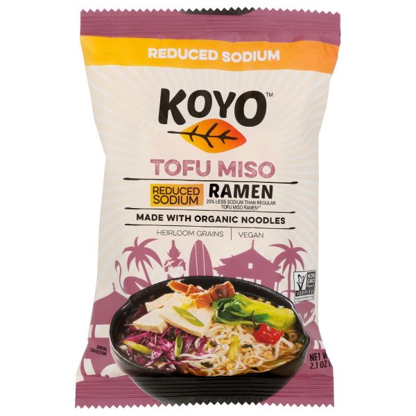 KOYO: Tofu Miso Ramen Reduced Sodium, 2 oz