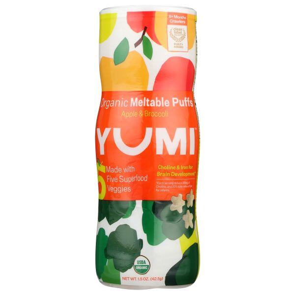 YUMI: Organic Apple and Broccoli Puffs, 1.5 oz